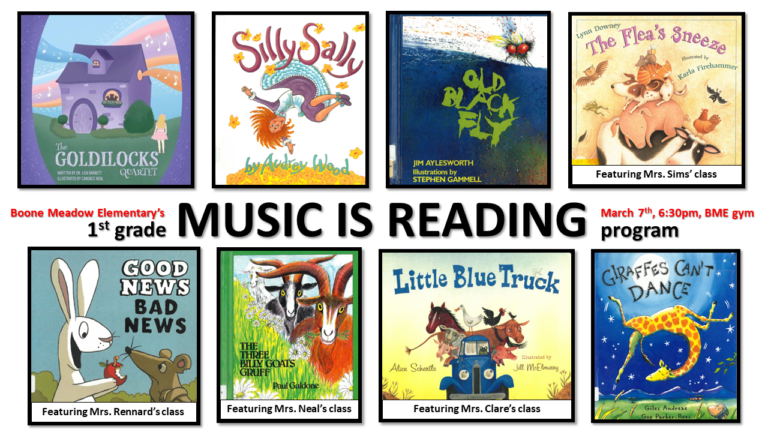 2024 Music Is Reading Program (First Grade)